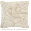Homeroots 20 x 20 in. Cream Marble Patterned Throw Pillow 385995